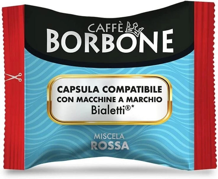 100 Capsule Bialetti - Miscela ROSSA Caffè Borbone