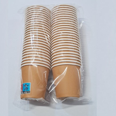 1 Kit Accessori con Bicchierini in Carta, Bustine di zucchero e Palettine in Legno Pz 100