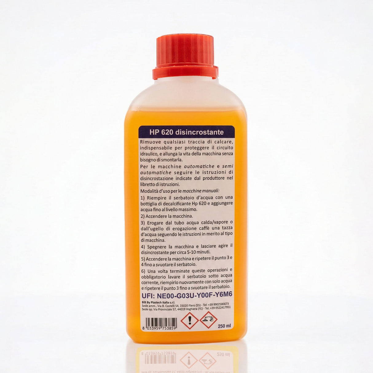 Hp 620 Bilt Decalcificante e Disincrostante Liquido per Macchine da caffè