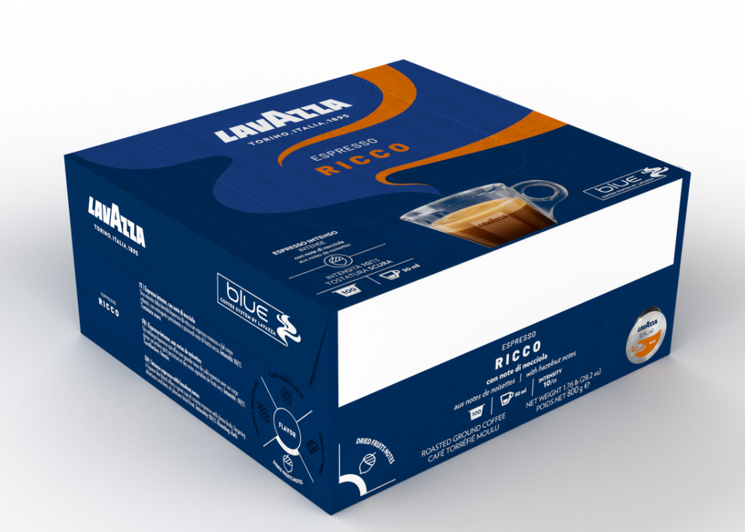 100 Capsule Espresso Ricco compatibili Lavazza Blue