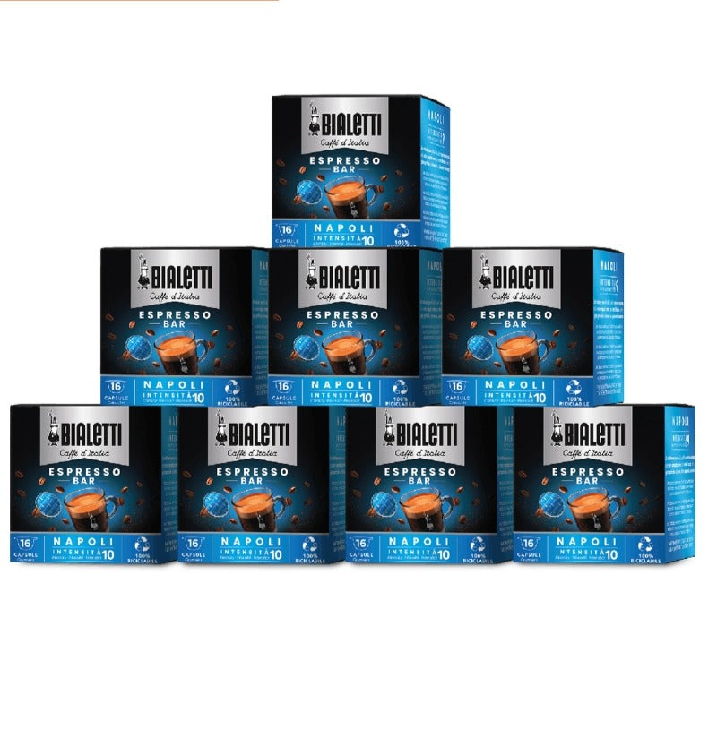 128 Capsule Bialetti Caffè D'italia Napoli - Multipack