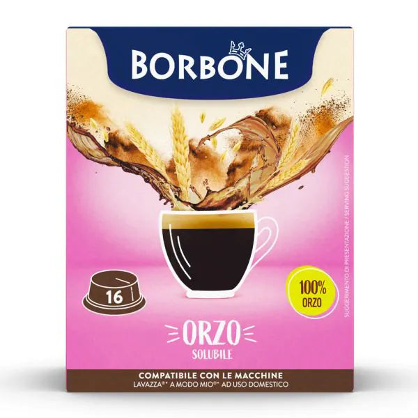 16 Capsule Borbone Compatibili A Modo Mio Orzo