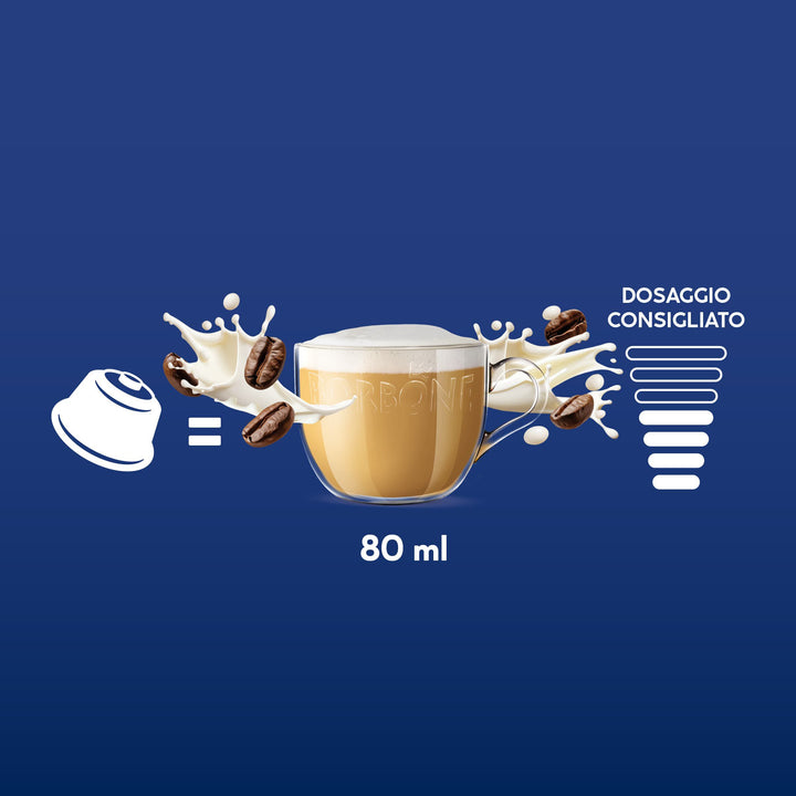 16 Capsule Borbone Compatibili Dolce Gusto Cappuccino Zero