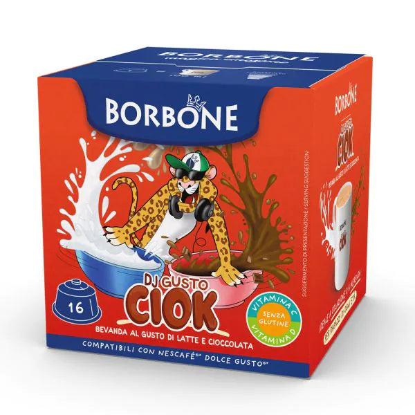16 Capsule Borbone Compatibili Dolce Gusto DJ Gusto Ciok