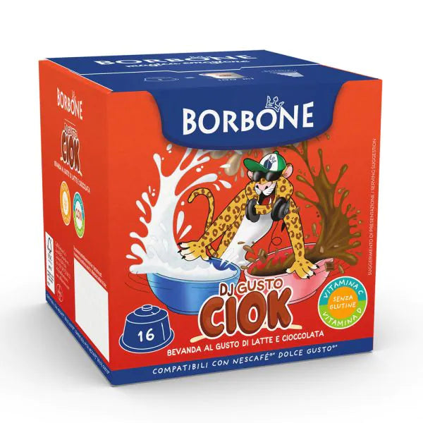 16 Capsule Borbone Compatibili Dolce Gusto DJ Gusto Ciok