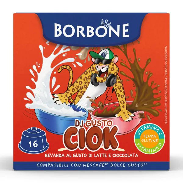 16 Capsule Borbone Compatibili Dolce Gusto DJ Gusto Ciok