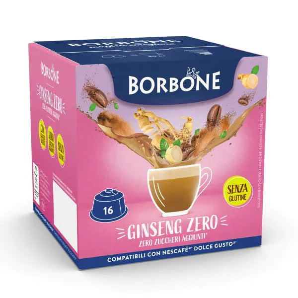 16 Capsule Borbone Compatibili Dolce Gusto Ginseng Zero
