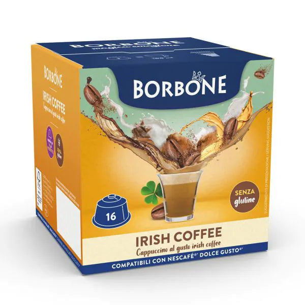 16 Capsule Borbone Compatibili Dolce Gusto Irish Coffee