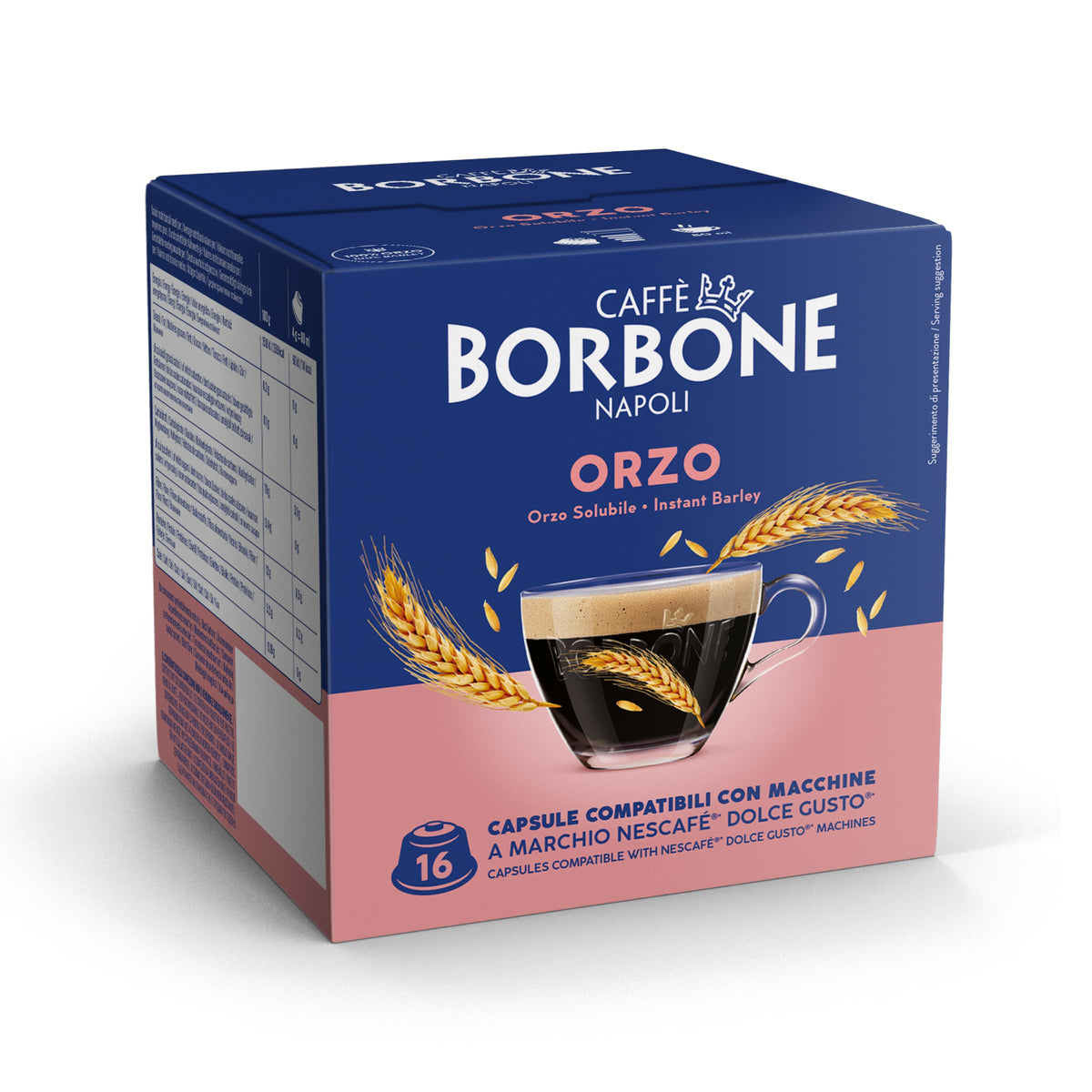 16 Capsule Borbone Compatibili Dolce Gusto Orzo