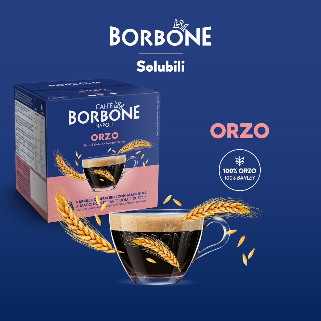 16 Capsule Borbone Compatibili Dolce Gusto Orzo