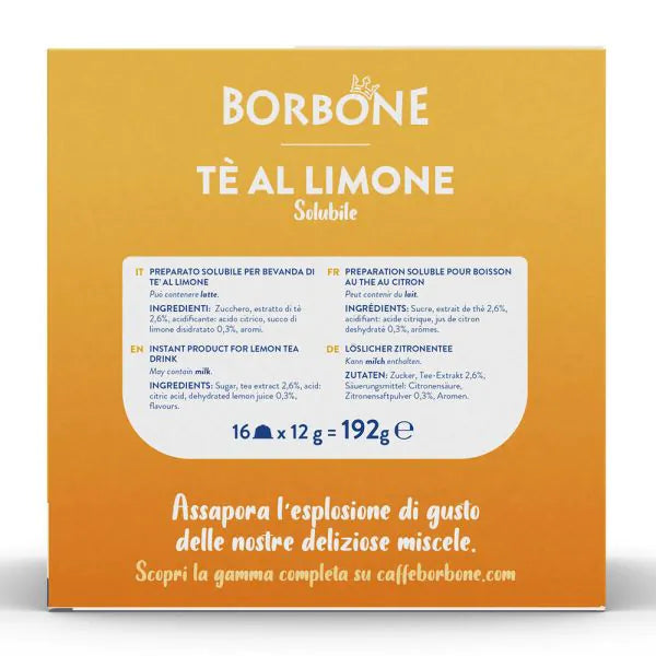 16 Capsule Borbone Compatibili Dolce Gusto Tè al Limone
