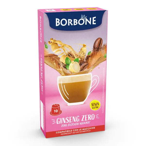 10 capsule Ginseng Zero Borbone compatibili Nespresso