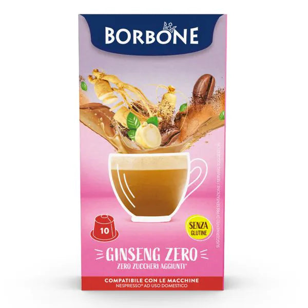 10 capsule Ginseng Zero Borbone compatibili Nespresso