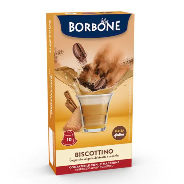 10 Capsule Borbone Compatibili Nespresso Biscottino