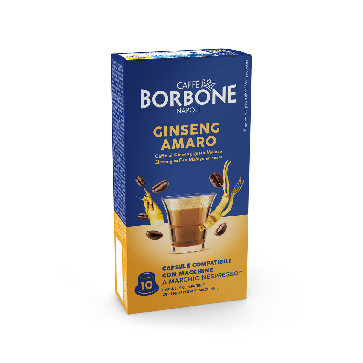 10 Capsule Borbone Compatibili Nespresso Ginseng Amaro