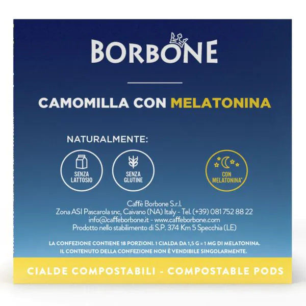 18 Cialde Borbone per Camomilla con Melatonina cialde ESE 44mm