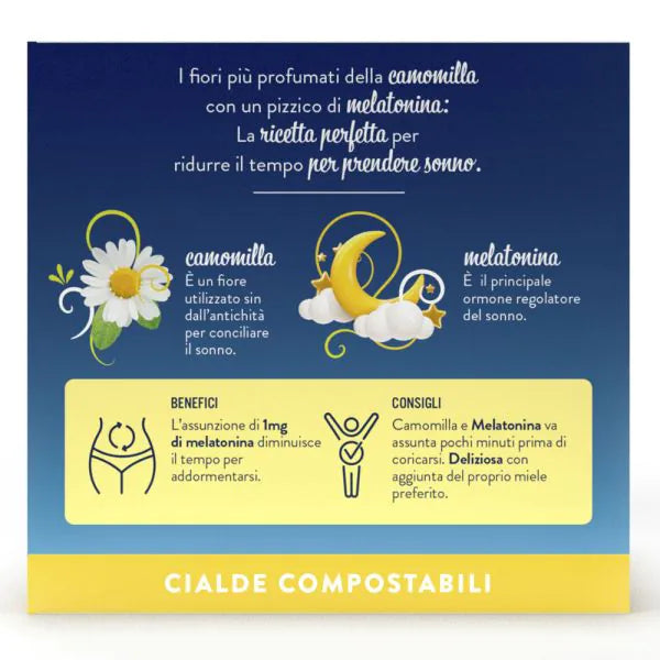 18 Cialde Borbone per Camomilla con Melatonina cialde ESE 44mm