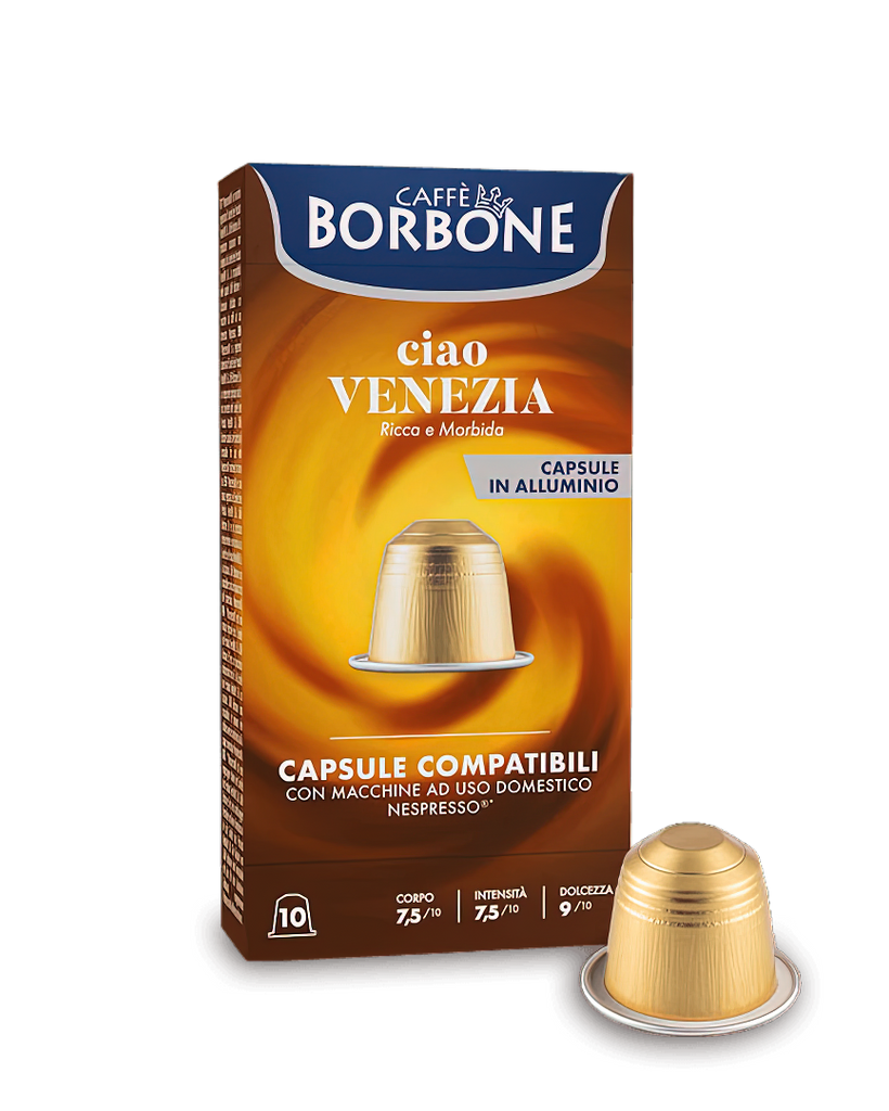 Scopri 10 Capsule Borbone Compatibili Nespresso Ciao Venezia –