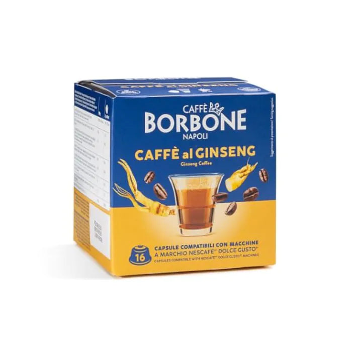 Borbone Caffè al Ginseng – 16 Capsule Compatibili Nescafé Dolce Gusto