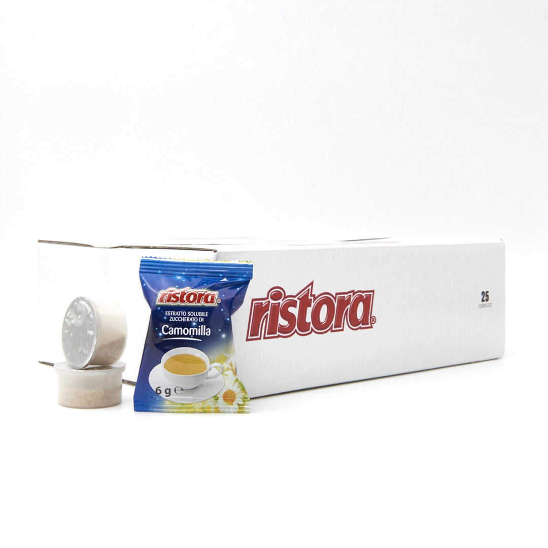 Ristora 25 Capsule Compatibili Espresso Point - Camomilla - Naturale e Rilassante