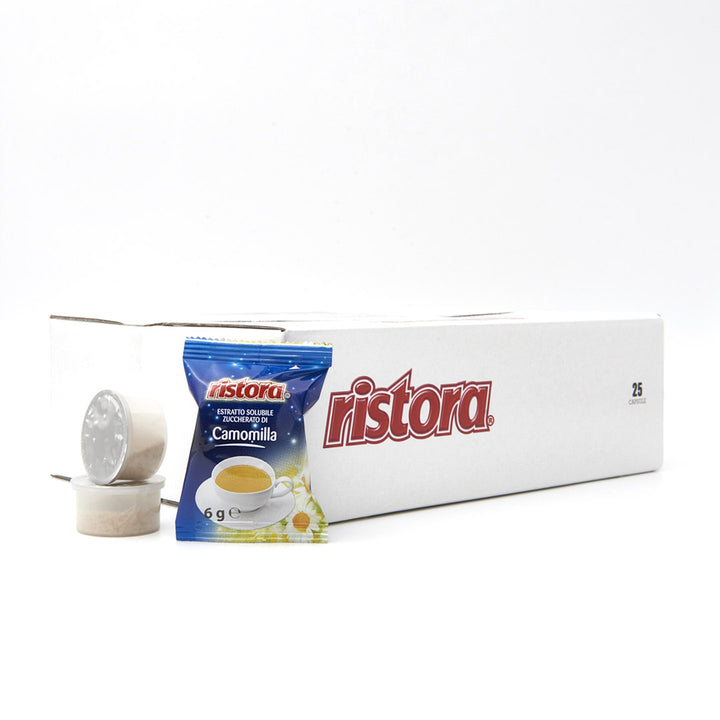 Ristora 25 Capsule Compatibili Espresso Point - Camomilla - Naturale e Rilassante