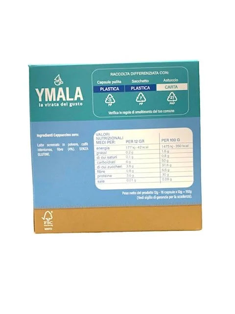Ymala Cappuccino Zero - 16 Capsule Compatibili Nescafé Dolce Gusto