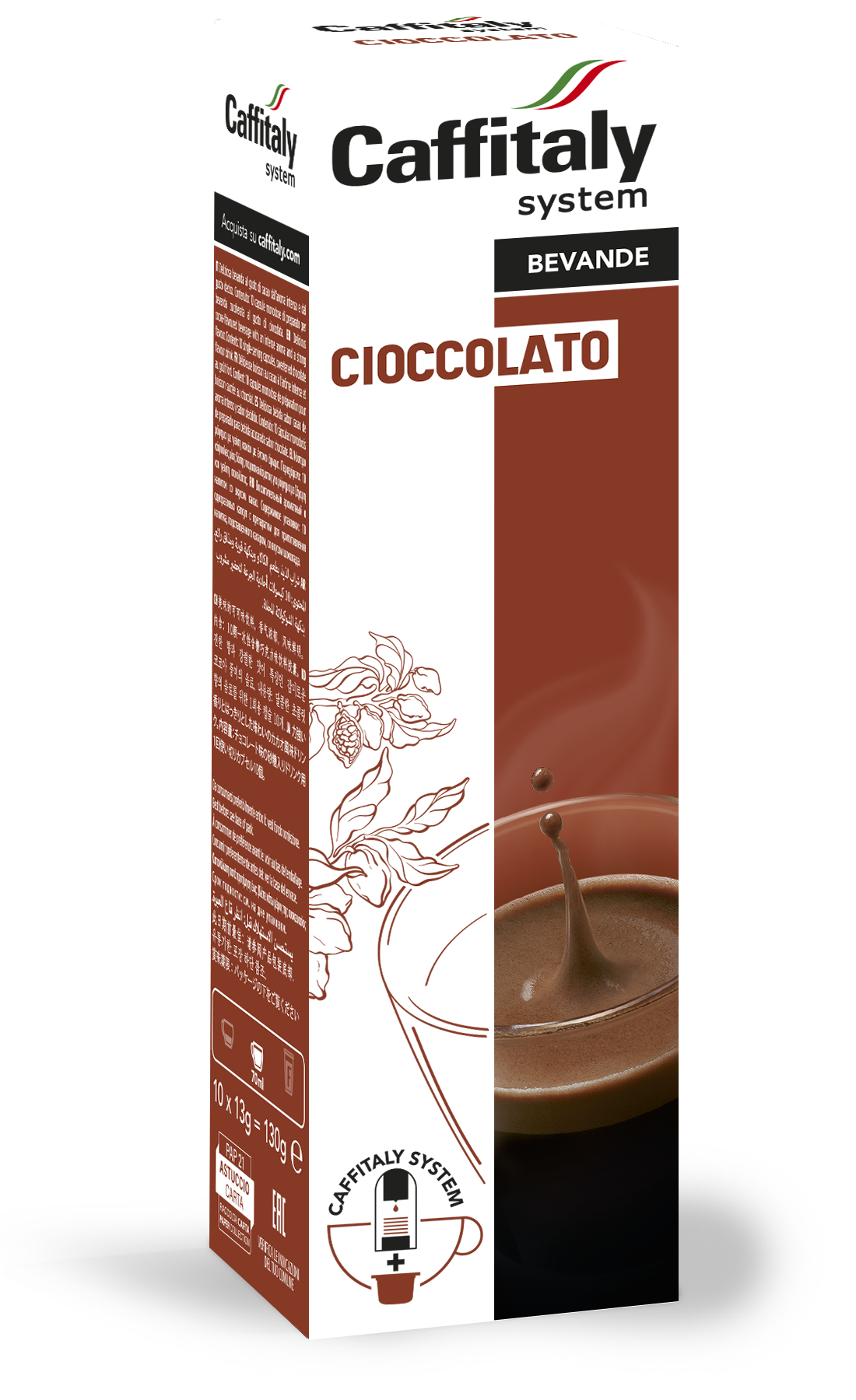10 Capsule Caffitaly Cioccolato Bevanda al Cacao