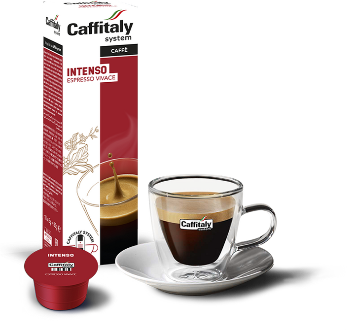 10 Capsule Intenso Espresso Vivace Caffitaly System – Caffè Energico e Aromatico