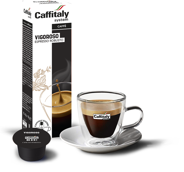 10 Capsule Caffitaly System Vigoroso - Caffè Espresso Robusto