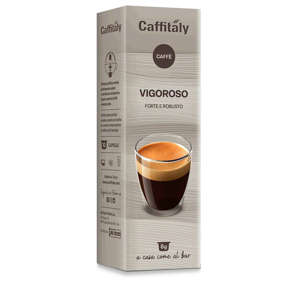 10 Capsule Caffitaly System Vigoroso - Caffè Espresso Robusto