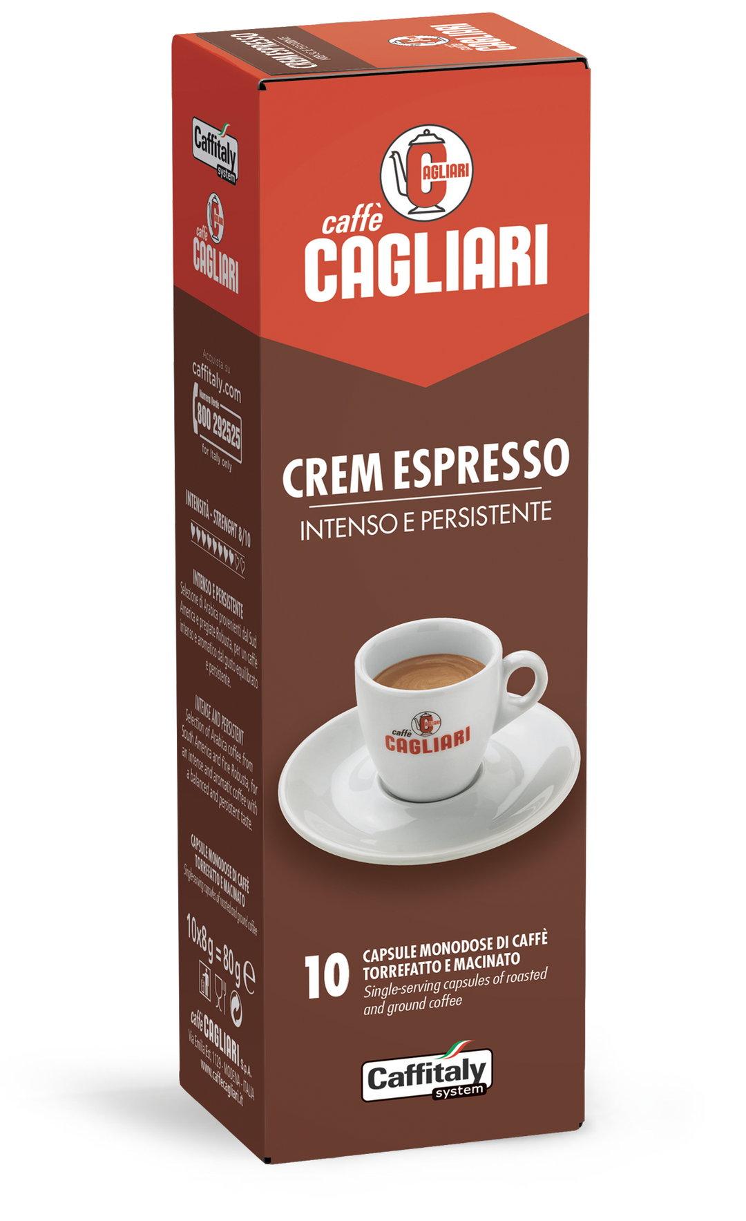 10 Capsule Cagliari Crem Espresso – Caffitaly System