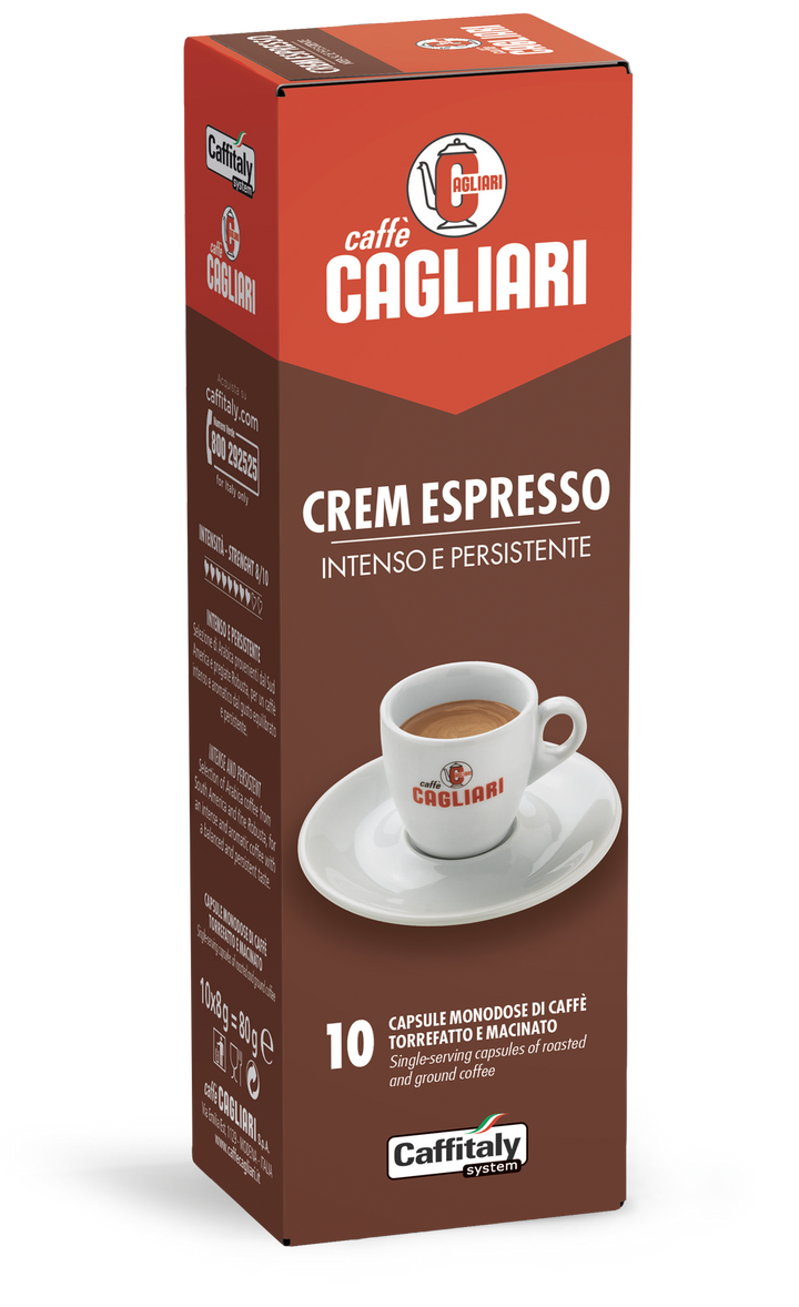 10 Capsule Cagliari Crem Espresso – Caffitaly System