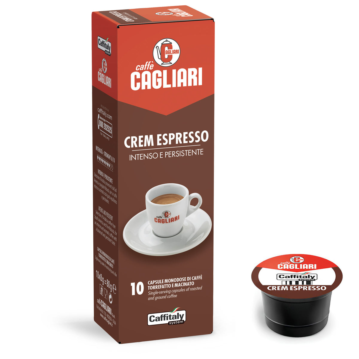 48 Capsule Caffè Caffitaly System - Confezione Risparmio - Crem Espresso Cagliari