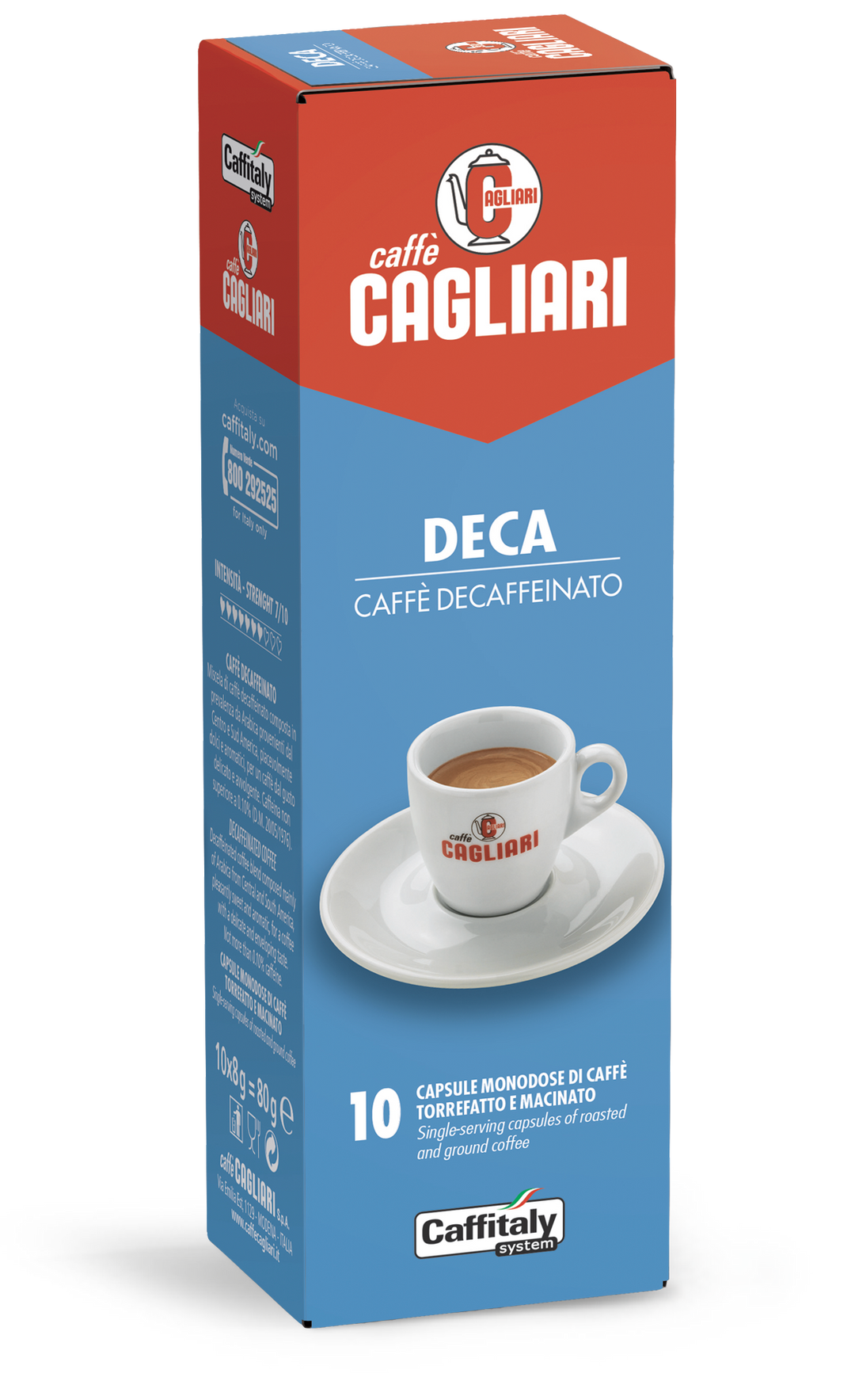 10 Capsule Caffè Cagliari Decaffeinato – Compatibili Caffitaly System