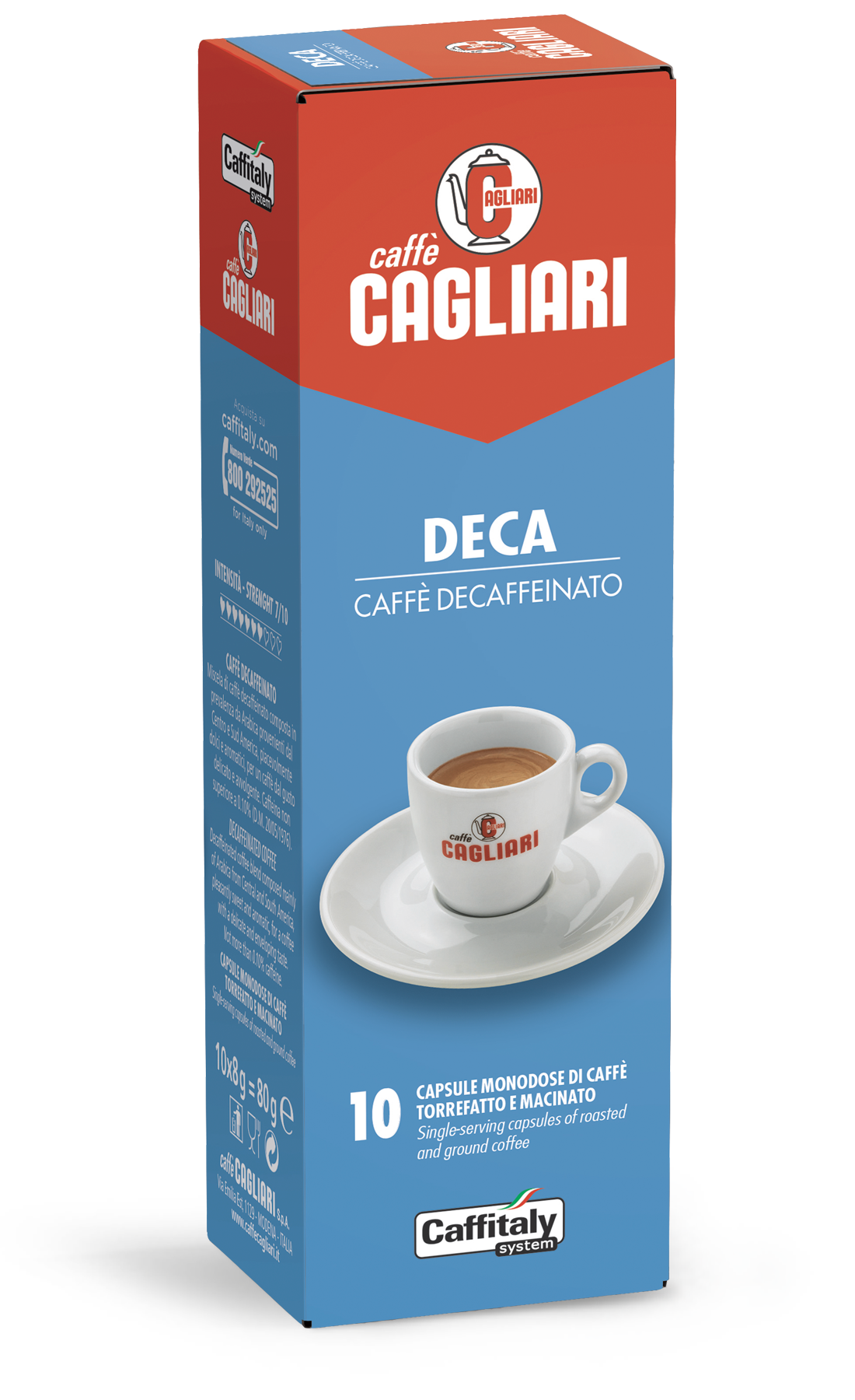 10 Capsule Caffè Cagliari Decaffeinato – Compatibili Caffitaly System
