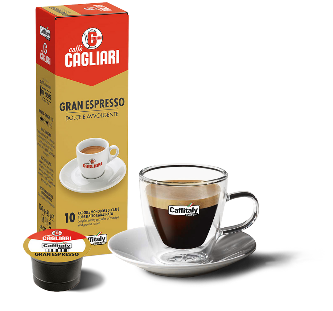 Cagliari Gran Espresso Dolce Avvolgente – 48 Capsule Caffitaly System Maxi Confezione Risparmio