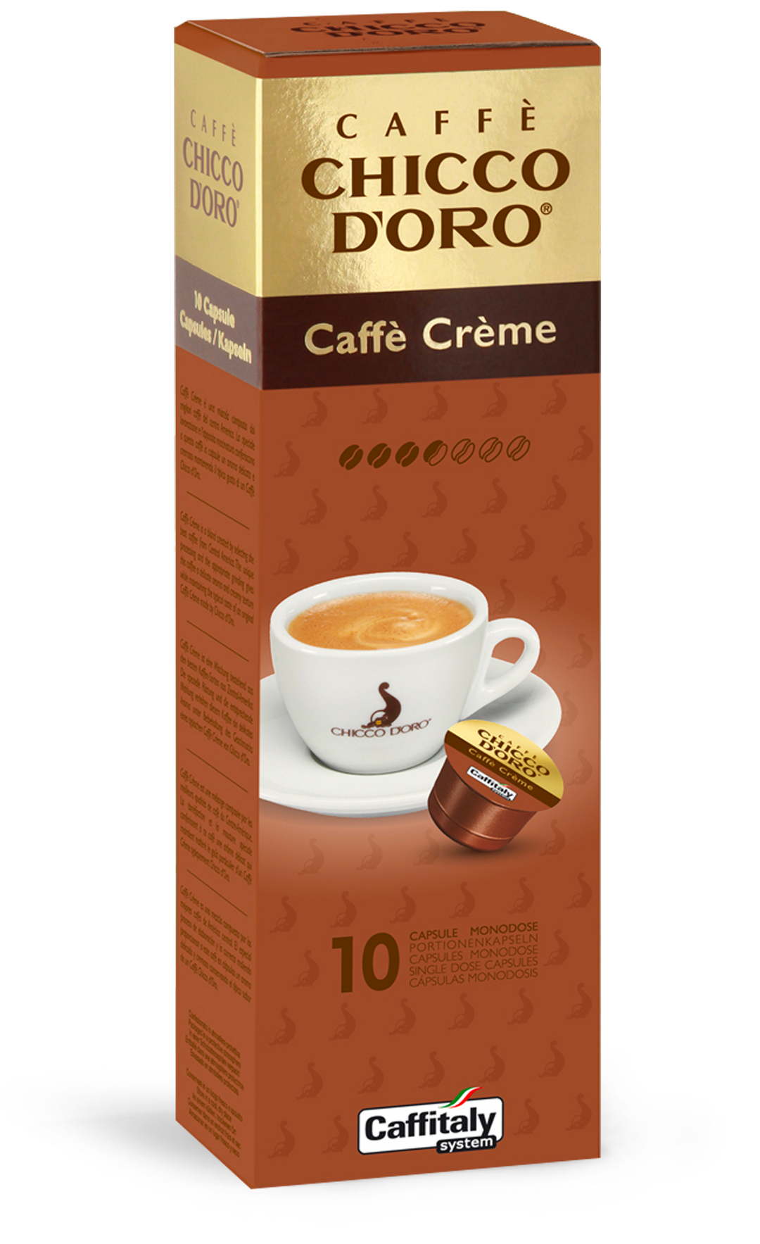 Caffitaly 10 Capsule Caffè Chicco d'Oro - Caffè Crème