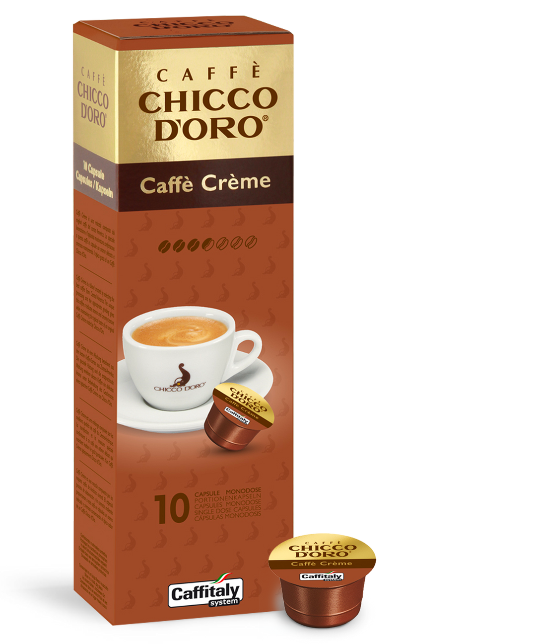 Caffitaly 10 Capsule Caffè Chicco d'Oro - Caffè Crème