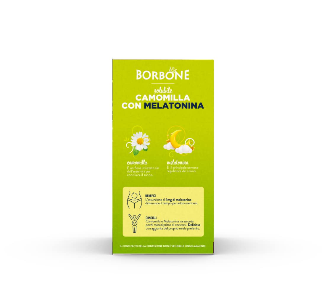 Borbone Camomilla e Melatonina - 16 Capsule compatibili con Lavazza A Modo Mio