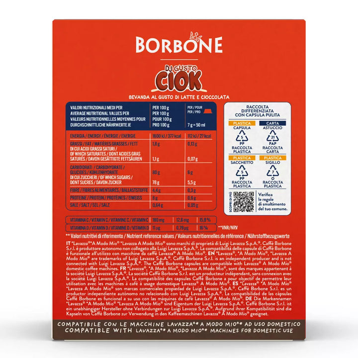 Borbone DJGusto Ciok - 16 Capsule per Lavazza A Modo Mio