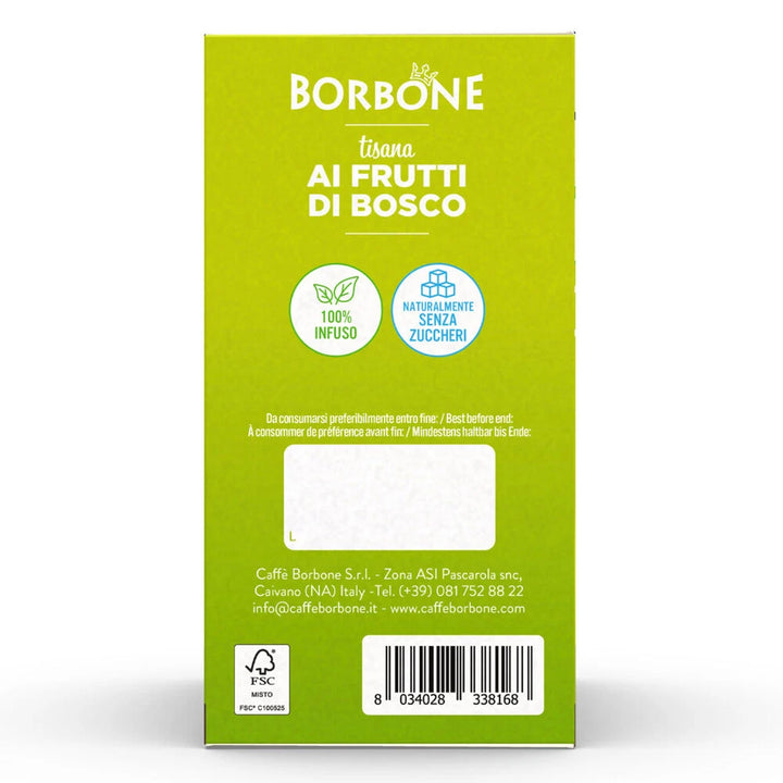 Borbone Tisana ai FRUTTI di BOSCO - 16 capsule compatibili Lavazza A Modo Mio