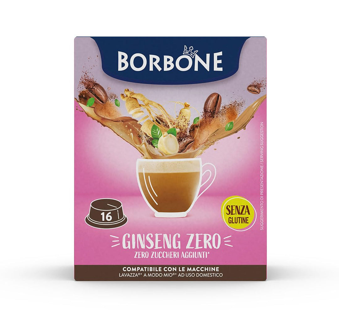 Borbone Caffè Ginseng zero - 16 Capsule compatibili con Lavazza A Modo Mio