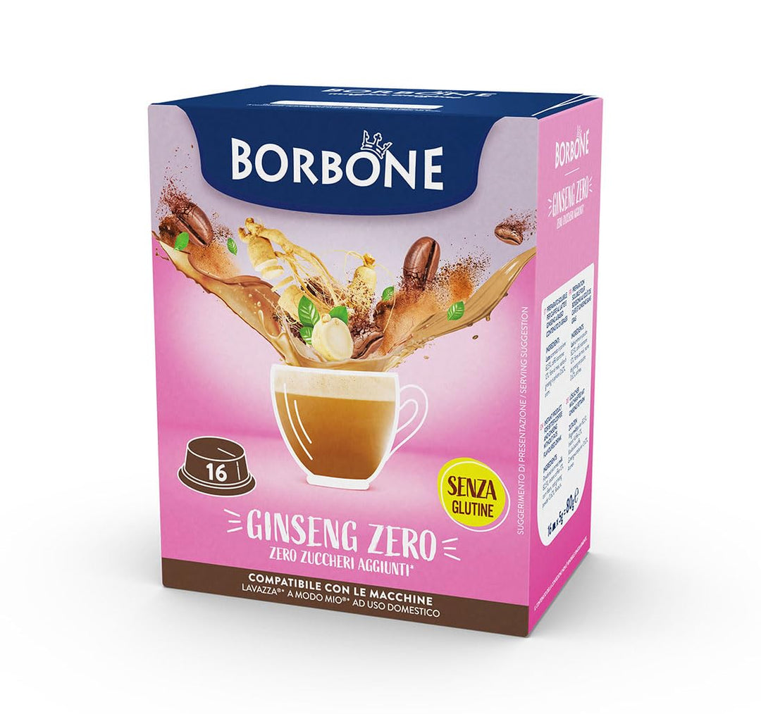 Borbone Caffè Ginseng zero - 16 Capsule compatibili con Lavazza A Modo Mio