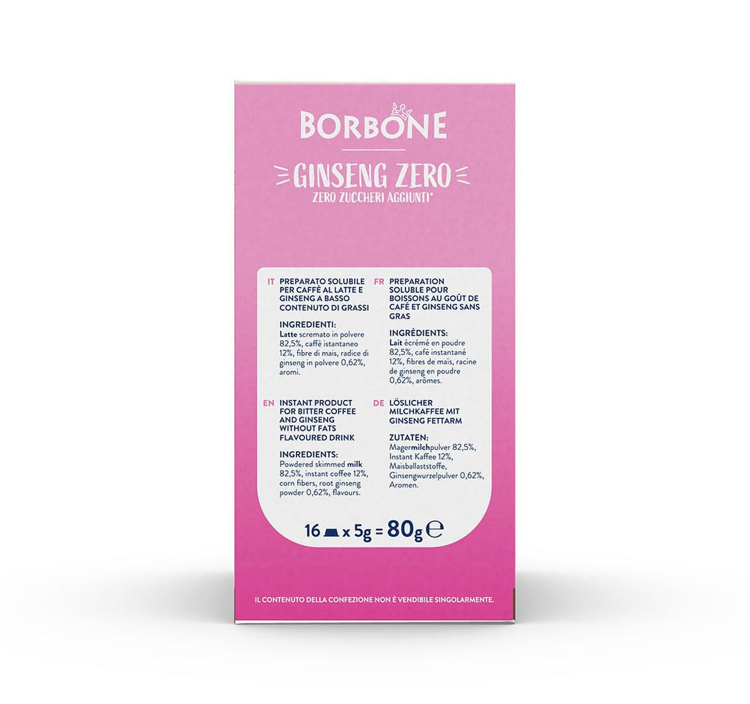 Borbone Caffè Ginseng zero - 16 Capsule compatibili con Lavazza A Modo Mio