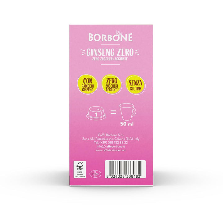 Borbone Caffè Ginseng zero - 16 Capsule compatibili con Lavazza A Modo Mio