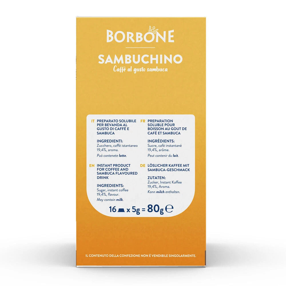 Borbone Sambuchino - 16 Capsule Compatibili Lavazza A Modo Mio