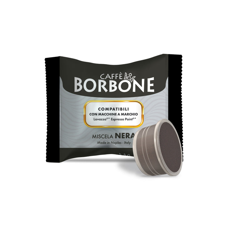 100 Capsule compatibili con Espresso Point - Borbone Nera