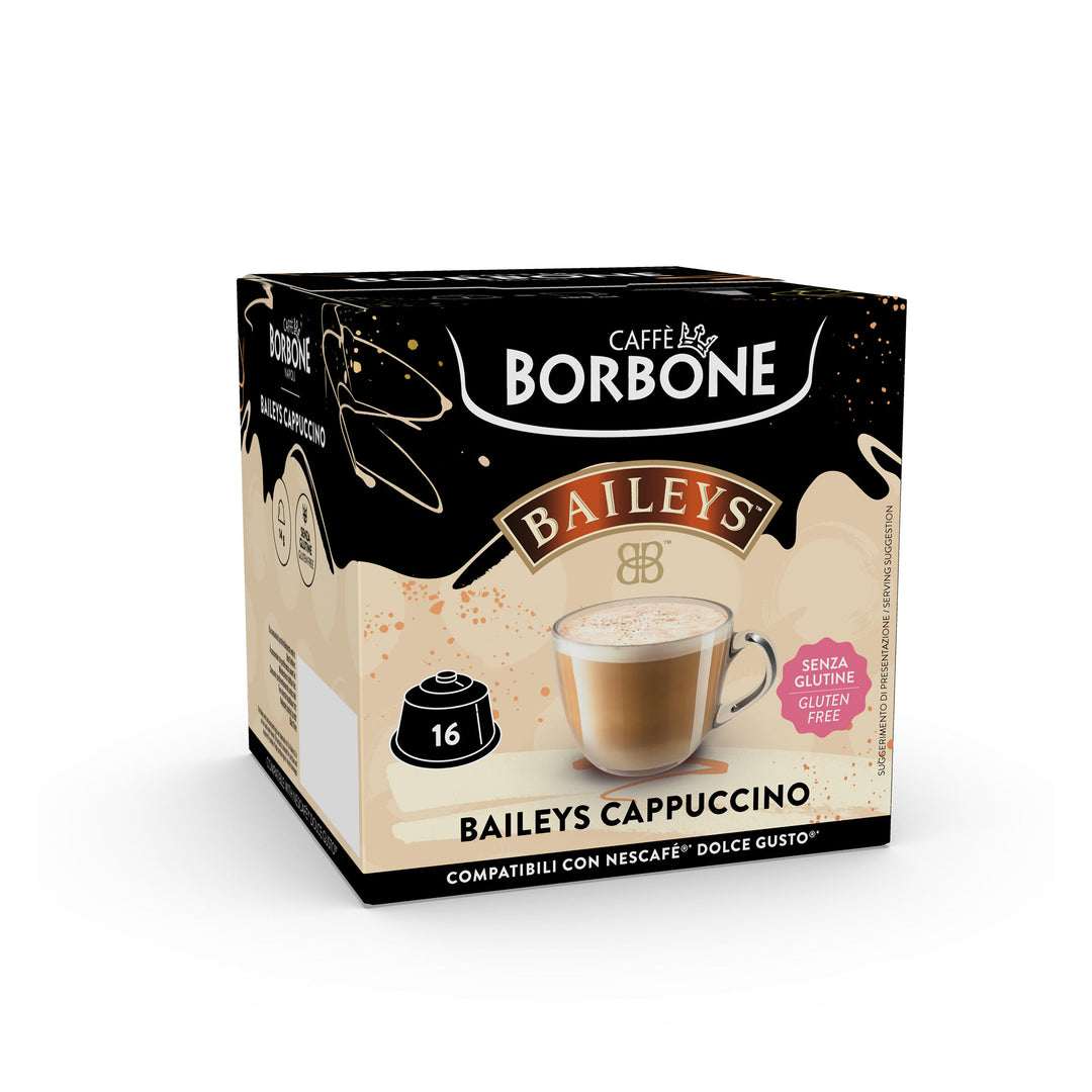 Capsule Borbone Baileys – 16 pezzi compatibili Dolce Gusto | Gusto Cappuccino Irish‑Cream