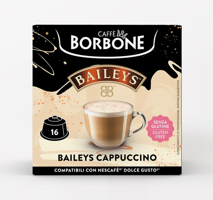 Borbone Baileys Cappuccino – 16 capsule Compatibili Nescafé Dolce Gusto