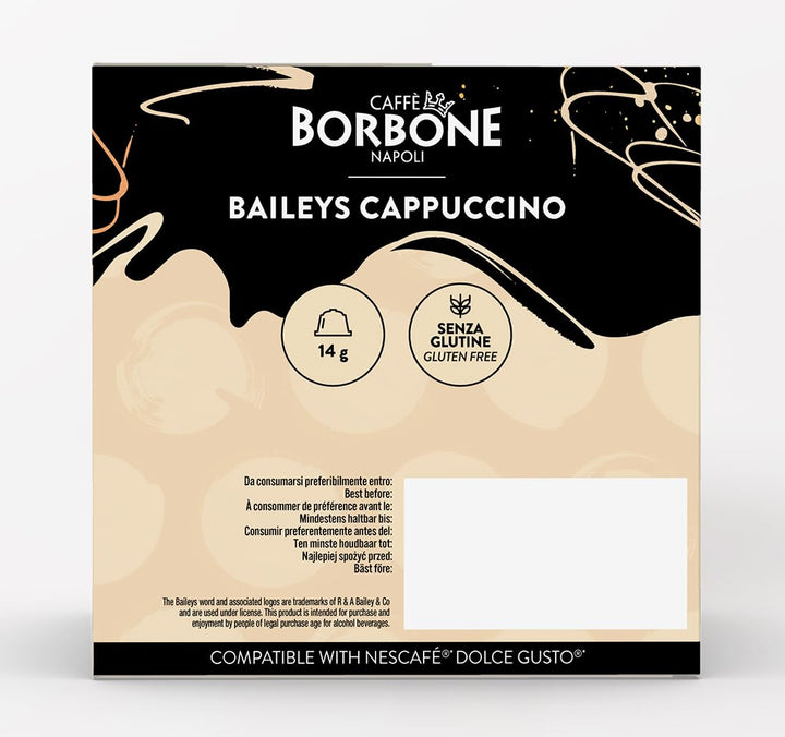 Borbone Baileys Cappuccino – 16 capsule Compatibili Nescafé Dolce Gusto